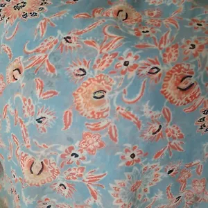 VTG Dress Making Sewing Fabric Synthetic Sheer Spring Floral Print 5 yds + 60" - Picture 1 of 13
