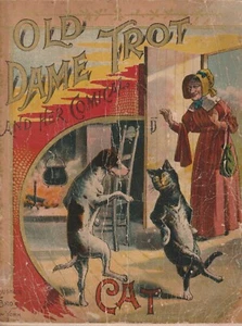 [Chromolithographs]   Old Dame Trot and Her Comical Cat   McLoughlin Bros. 1889 - Picture 1 of 4