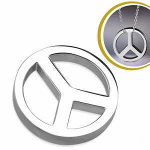 Men's Steel Peace Pendant - Picture 1 of 1