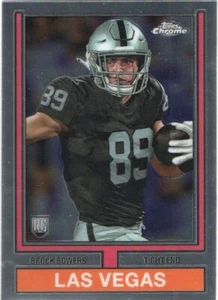 2024 Topps Cromo NFL 1974 Retro Las Vegas Raiders - RC Brock Bowers #74TF-12 - Imagen 1 de 2