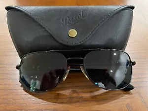 Persol PO 2420-S 513/31 Aviator Sunglasses- Polarized Photo Chromic Blue Lenses - Picture 1 of 13