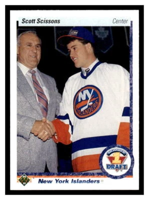1990 Upper Deck  #357 Scott Scissons - New York Islanders  FRDP, RC - Image 1 of 2