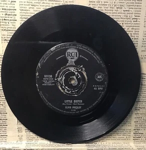ELVIS PRESLEY Little Sister & His Latest Flame 7" 45 rpm vinyl record RARE! - Picture 1 of 1