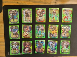 2021 Panini Prizm NFL Green Pulsar 15 Card Lot!! 6 RC and 9 Vets!!! - Picture 1 of 7