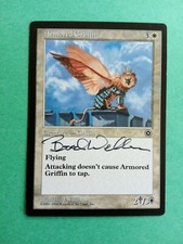 MTG Magic Armored Griffin Signed Artist Proof x1 Portal Second Age Brad Williams
