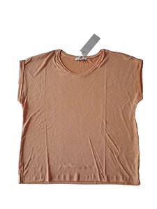 Tom Tailor Women´s Short Sleeve Crew Neck T-Shirt Orange Size L - Picture 1 of 6