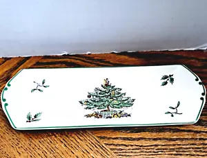 Spode Christmas Tree Cracker Tray 9'' Long - Picture 1 of 8