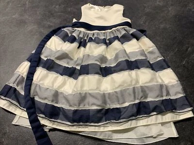 Vestido Princesa Americana Niñas Talla 6 Formal Azul Blanco Foto 1 de 4