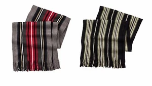 Herren Van Heusen Acryl Schal mit Fransen Enden ~ Wählen Sie Ihre Farbe ~ Neu mit Etikett - Bild 1 von 10