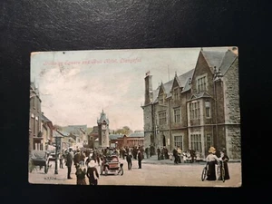 VINTAGE POSTCARD ANGLESEY - BULKELEY SQUARE AND BULL, LLANGEFNI -  EARLY 1900's. - Picture 1 of 2
