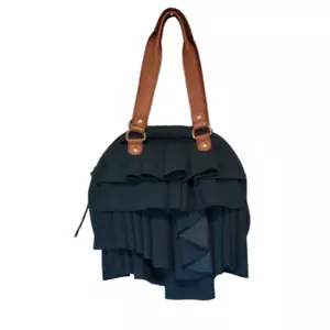 Borsa a tracolla Anthropologie Miss Allright donna boho grande hobo tote bag teal - Foto 1 di 12