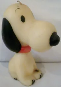 Vintage Hallmark Handcrafted Peanuts Snoopy Candle - Picture 1 of 11