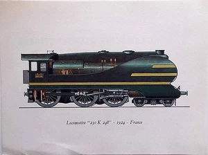 Pub Laboratoire Roussel - Locomotive 230 K 248 - 1924 - France - Picture 1 of 1