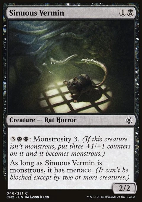 MTG Magic the Gathering Sinuous Vermin (46/234) Conspiracy Take the Crown LP - Image 1 of 1