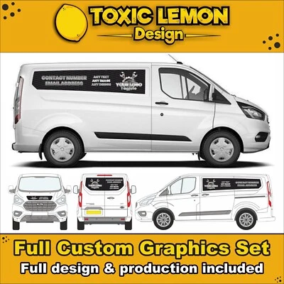 Ford Transit Custom Vehicle Graphics Decals -  Sign Writing - Printing Design — 第 1/4 张图片