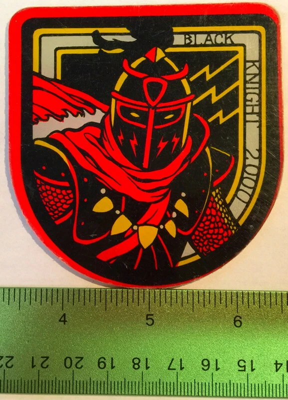 Genuine BLACK KNIGHT 2000 Pinball Game Promotional Plastic Williams NOS NEW A27 - Image 1 of 1