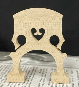 NEW CELLO BRIDGE 1/10 SIZE (55 MM),FRENCH STYLE, FINE AGED MAPLE,US SELLER - Picture 1 of 7