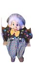 Vintage Hand Clown Puppet used with string. Rare!