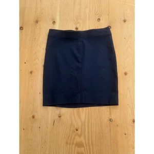 Tahari Navy Blue Stretch Career Pencil Skirt Business Casual Size Small - Picture 1 of 6