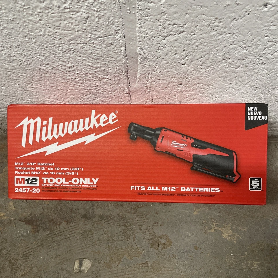 Milwaukee 2457-20 M12 Cordless 3/8" Ratchet (Tool Only) - Image 1 of 1