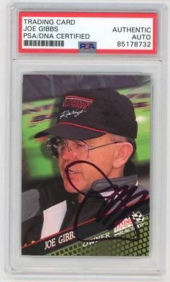 JOE  GIBBS Signed 1994 Finish Line Racing Card #125 - NASCAR- Team Owner -PSA - Image 1 of 2