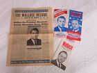 Lot Of 4 Pcs 1968 GEORGE WALLACE Presidential Campaign EPHEMERA Flyers