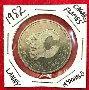 1982 Vintage Calgary Flames - Lanny McDonald Commemorative Medallion/Coin - Picture 1 of 2