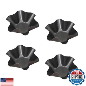 Ragyzity Tortilla Pan Set - 4pcs Non-Stick Carbon Steel Taco Salad Bowl Maker - Picture 1 of 5