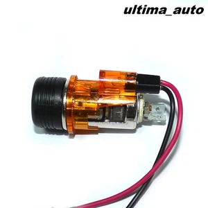12V Amber/ Orange Cigarette Lighter & Socket For AUDI A2 A3 A4 A6 80 100 200 NEW - Picture 1 of 10