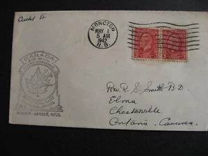 Canadá FFC Moncton Gander 1 de mayo de 1942 primera cubierta de vuelo - Imagen 1 de 2
