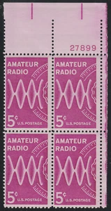 US 1964 SC# 1260 - Amateur Radio Issue - Block of 4 Stamps - M-NH Lot # 65 - Picture 1 of 2