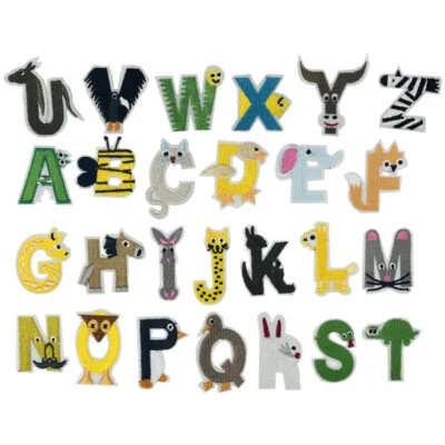 26 Pcs English Alphabetic Letters Alphabet Iron On Patch Embroidered Alphabet - Image 1 of 4