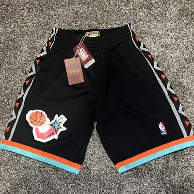 Mitchell & Ness NBA Reload 3.0 Swingman 1996 Allstar Game Black Shorts Sz S Mens - Image 1 of 4