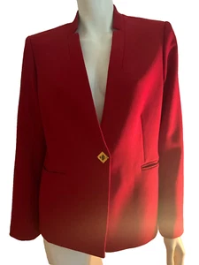 Tahari Blazer All Season Damen Gr. 10P Farbe Rot Neu - Bild 1 von 9