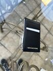Michael Kors Jet Set Travel MD Top Zip Card Case Coin Pouch Leather Wallet Black