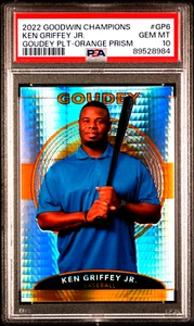 2022 Goodwin Champion Goudey Prisma Arancione Platino Ken Griffey Jr HOF/499 POP 2 - Foto 1 di 3