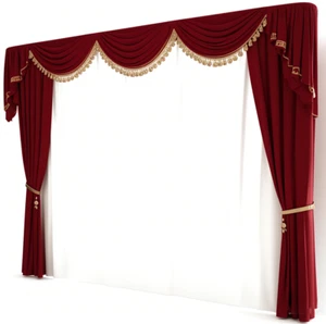 Newly Luxury Handmade Home Theater Velvet Curtain Drape Church School Stage 10'H - Picture 1 of 12