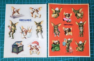 Vintage Hallmark Sticker Sheets 1983 , 1984 Gremlins - Picture 1 of 5