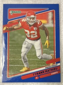 2021 Panini Donruss - Press Proof Blue #119 Tyrann Mathieu - Picture 1 of 2