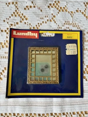 Vintage LUNDBY Dollhouse MCM Wall Mirror  Gold Frame NEW NIP #6852 - Image 1 of 2