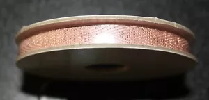 Stampin Up Retired PINK 1/4" METALLIC RIBBON 5 yards NEW - Picture 1 of 1