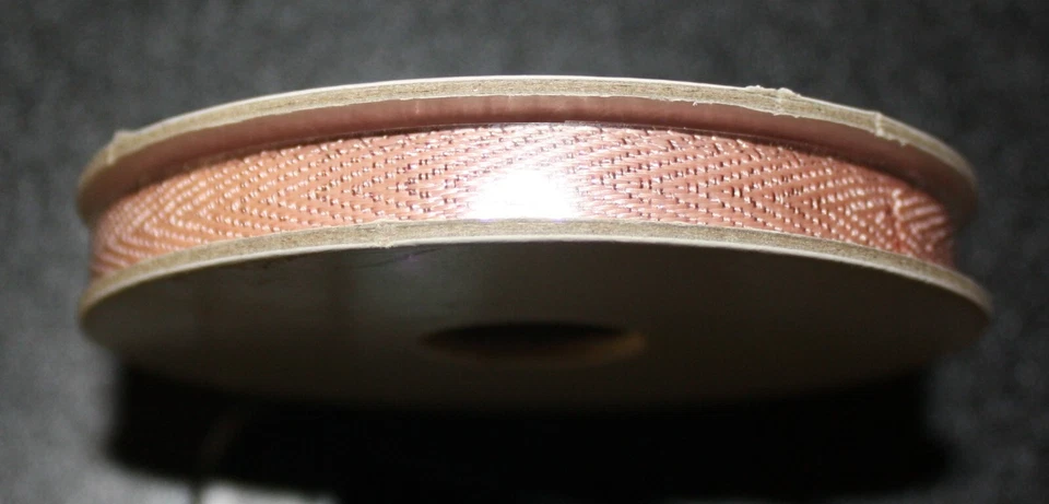 Stampin Up Retired PINK 1/4" METALLIC RIBBON 5 yards NEW - Image 1 of 1