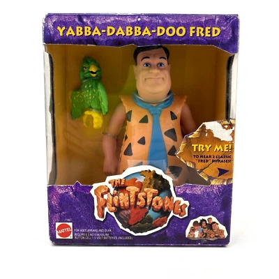 Figura de acción The Flintstones Yabba-Dabba-Doo Fred 1993 Mattel sellada de fábrica Foto 1 de 4