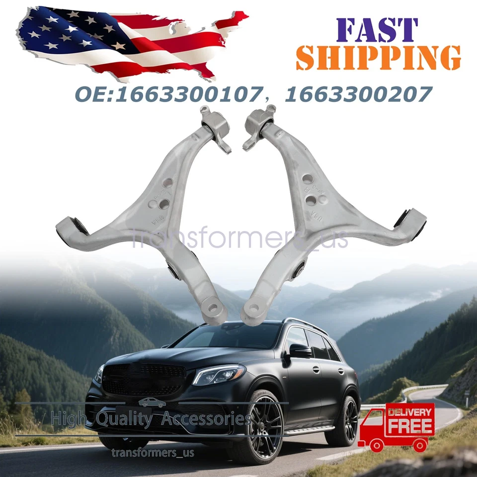 Brazo de control inferior delantero de 2 piezas con kit de buje para Mercedes-Benz W166 X166 GL350 Foto 1 de 4