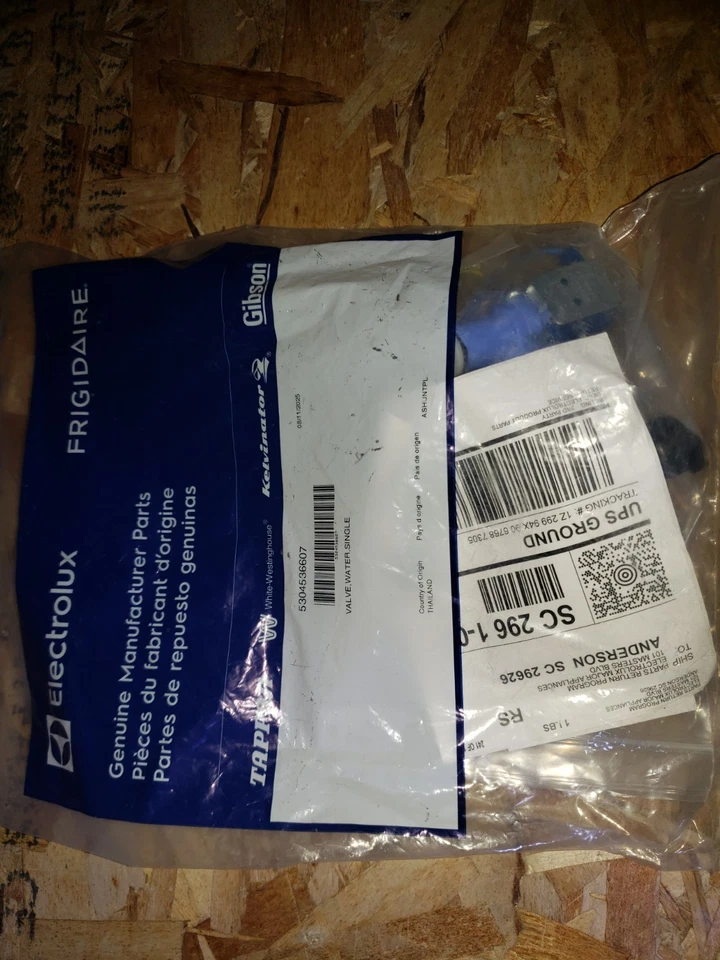 Válvula de agua para refrigerador Frigidaire 5304536607 OEM nueva Foto 1 de 1