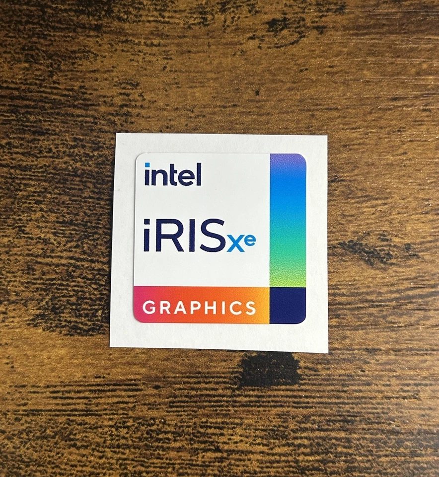 1x Intel Iris Xe Graphics Desktop / Laptop sticker label (NEW) - Image 1 of 1
