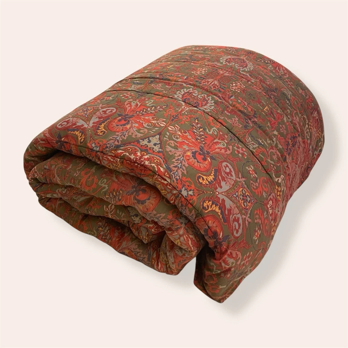 Ralph Lauren ワンツインフラットシーツ 花柄 レッド　USA製 Ralph Lauren Red Comforters & Sets for sale | eBay