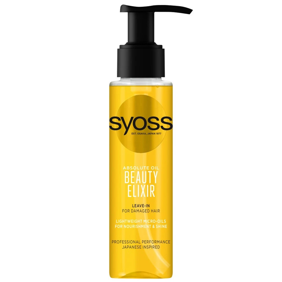 9000100692083 Syoss Beauty Elixir Absolute Oil olejek do włosów zniszczonych 100 Foto 1 de 1