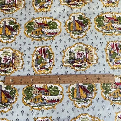 Tela de decoración de tocador provincial vintage de 1,8 años tela ancha de algodón gris Foto 1 de 4