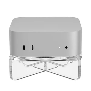 For Mac Mini M4/M4Pro Clear Acrylic Desktop Stand with Convenient Access - Picture 1 of 12